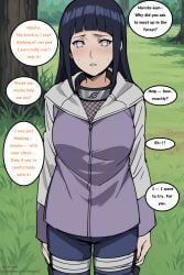 ai_generated black_hair blush comic comic_page female hyuuga_hinata lilianaa manga naruto_(series) naruto_shippuden white_eyes