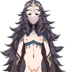 fire_emblem fire_emblem_fates flat_chest ironserenity nude nude_edit nyx_(fire_emblem) practically_nude