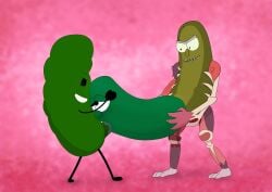 anal inanimate_insanity larry_the_cucumber object_shows oral pickle_(ii) pickle_rick rick_and_morty rick_sanchez skydoesxxx spitroast threesome veggietales