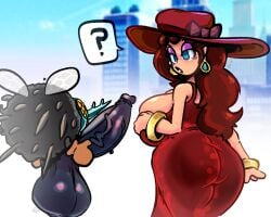 ? ass dick dress generalplorp hat mario_(series) pauline stingby super_mario_odyssey tagme urban_stingby