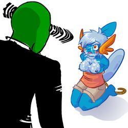 anonymous anthro bondage breasts cum cum_on_breasts facial_cumshot female male mudkip pokemon pokemon_(species) straight