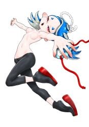 koharuno2 octoling octoling_girl shiver_(splatoon) shiver_hohojiro splatoon splatoon_(series) splatoon_3 tagme tentacle_hair topless topless_female