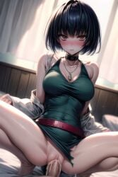 ai_generated penis_in_pussy persona_5 squatting_cowgirl_position tae_takemi