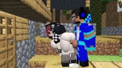 breasts dick dress gaming male minecraft nude_female prisma3d punk_girl pussy zerox_sadako_futa