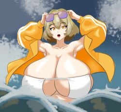 anis_(nikke) bikini goddess_of_victory:_nikke huge_breasts rodgewp voluptuous water