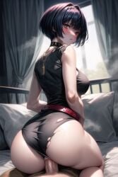 ai_generated persona_5 reverse_cowgirl_position sex_from_behind tae_takemi