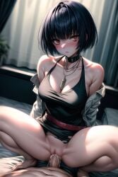 ai_generated penis_in_pussy persona_5 squatting_cowgirl_position tae_takemi