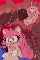 amy_rose anthro cuckold cum_in_uterus dark-skinned_male dark_skin deep_penetration foreskin from_behind human human_on_anthro internal internal_cumshot interspecies meweeze moaning netorare netorase sonic_(series) sonic_the_hedgehog sonic_the_hedgehog_(series) text tongue_out x-ray