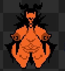 2025 big big_thighs breasts deltarune deltarune_chapter_3 eram freaky hogsegx mantle nipples pussy rule_63 shadow_mantle sprite sprite_art tongue