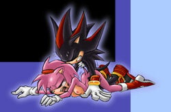 amy_rose anthro female fur hedgehog male mammal paipan_(artist) pink_fur sex shadow_the_hedgehog sonic_(series) straight