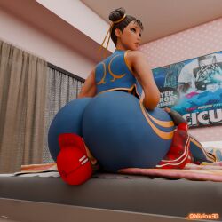 chun-li_(fortnite) domination facesitting female/female fortnite grabbing_thighs huge_ass humiliation lesbian ruby_(fortnite) sitting_on_face smothering