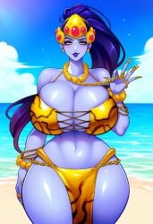 1female 1girls ai_generated big_breasts bimbo breasts curvy curvy_body curvy_female curvy_figure dan16369336 female female_only overwatch solo solo_female tagme thick thick_thighs twitter_link wide_hips widowmaker