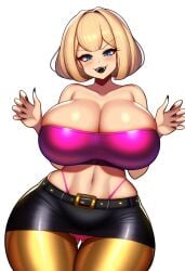 1female 1girls ai_generated big_breasts bimbo breasts curvy curvy_body curvy_female curvy_figure dan16369336 female female_only hotel_transylvania mavis_dracula solo solo_female tagme twitter_link wide_hips