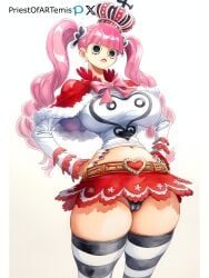 1girls ai_generated big_breasts big_eyes cameltoe crown curvy female female_only huge_breasts lipstick one_piece panties perona pink_hair ponytails priestofart red_lipstick skirt skirt_lift solo solo_female solo_focus stockings tagme tagme_(artist) tagme_(character) thick_thighs thin_waist