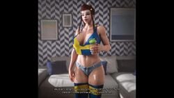 3d ai_voice_acted brigitte cuckold cum_in_pussy dark-skinned_male drinking_cum gangbang kneeling overwatch red_hair refugees_welcome sucking_penis swedish swedish_flag tagme video