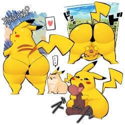 2d 2d_(artwork) ass ass_cleavage ass_focus bare_arms bare_back bare_legs bare_shoulders bare_thighs belly belly_button big_ass big_butt bubble_ass bubble_butt butt butt_crack butt_focus comicomryu curvaceous curvy curvy_body curvy_figure dark_skin dat_ass doge fanart fat_ass furry glasses high_resolution huge_ass huge_butt large_ass licking licking_penis mostly_nude nintendo penis pikachu pokémon_(species) pokemon pokemon_(species) pokemon_sm pokemon_xy pokephilia ryumxr simple_background solo thick thick_ass thick_hips thick_legs thick_thighs thong very_high_resolution voluptuous wide_hips yellow_body yellow_skin