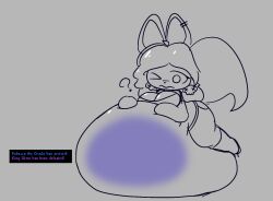 amongwad33 belly big_belly confused confused_look king_slime_(terraria) slime_inflation slime_monster stomach terraria vore vore_belly zoologist_(terraria)