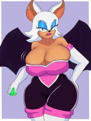 rouge the bat from sega by blueartfiend