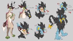 absurd_res ambiguous_gender anthro astrodrak canid canine canis domestic_dog forced forced_transformation generation_4_pokemon goo_transformation hi_res hypnosis hypnotic_eyes looking_pleasured luxray mammal mind_control moan nintendo pokemon pokemon_(species) slime solo solo_focus species_transformation transformation transformation_sequence