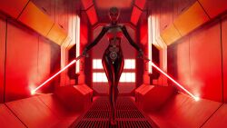 1girls 3d alien alien_girl alien_humanoid alien_only asajj_ventress assassin background bald bald_female belt black_clothing bodysuit breasts breasts_out burning cbearart cleavage_cutout clone_wars clothed clothed_female clothing crossed_legs dark_jedi dathomiri facial_tattoo female female_focus female_only front_view full_body fully_clothed holding_object holding_sword holding_weapon humanoid indoors laser latex latex_suit light-skinned_female light_skin lights lightsaber long_sleeves medium_breasts melee_weapon menacing midriff neckwear nipples partially_clothed partially_clothed_female pussy red_light red_lightsaber science_fiction sith_assassin skimpy smoke solo spread_arms standing star_wars sword tattoo thin_waist tight_clothing walking weapon white_body