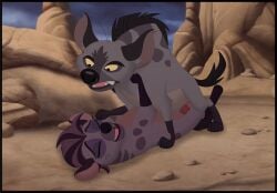 animal_genitalia animated canid canine disney duo erection female feral fur genitals hyena jasiri_(tlg) kaion male male/female mammal nne penetration penis pseudo-penis pussy sex spotted_hyena the_lion_guard the_lion_king