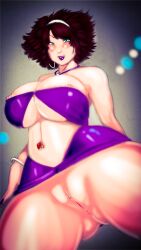 light_skin mommylexis_(artist) mostly_nude partially_visible_nipples pussy solo_female tagme