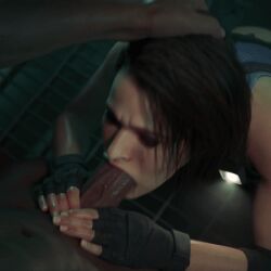 1boy 1girls 3d animated biohazard blowjob blowjob_face capcom cum dark-skinned_male dark_skin deepthroat exposed_breasts fellatio female female_penetrated forced_deepthroat gif interracial jill_valentine jill_valentine_(sasha_zotova) light-skinned_female light_skin male male_penetrating_female nude nude_male oral oral_penetration oral_sex resident_evil resident_evil_3 resident_evil_3_remake tyrell_patrick umbrella_rpd yeero