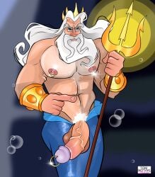 cock disney king_triton male_only the_little_mermaid tom_taylor_illustrated