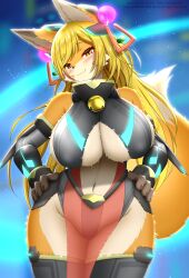 :3 adorable anthro big_breasts blush breasts canid canine clothed clothing cute cute_face faroula_twitt female female_anthro female_only fox fur hair hi_res kemono looking_at_viewer mammal smile solo solo_female