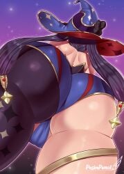 mona (genshin impact) from genshin impact by pashapencil