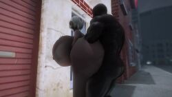 3d alternate_breast_size animated bethesda_softworks blindfold bubble_butt curvaceous curvy_female dark-skinned_male dark_skin huge_ass huge_breasts interracial large_penis makad321 male mp4 nier:_automata outside public rain round_ass skyrim sound tagme the_elder_scrolls thick_ass thick_thighs video voluptuous voluptuous_female white_hair yorha_2b