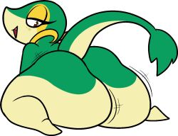 ass female freckles huge_ass motion_lines nintendo nocom_arcane pokemon pokemon_(species) snivy video_games wide_hips