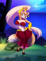 big_breasts breasts dracojayco fox_mccloud rule_63 shantae_(cosplay) star_fox thick_thighs wide_hips