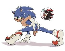 anthro anus balls blood blush bodily_fluids eulipotyphlan gaping gaping_anus genitals hedgehog hi_res looking_back male mammal mobian_(species) nosebleed penis presenting presenting_anus sega shadow_the_hedgehog sonic_(series) sonic_the_hedgehog sonic_the_hedgehog_(series) sonicinmind spread_legs spreading