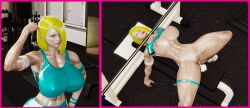 3d asphyxiation big_breasts busty corpse cum_in_pussy death female_death gym huge_breasts large_breasts lifting_weights neck_break necrophilia nipples public_use pussy raped strangling used