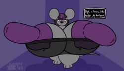 animated bouncing_breasts breasts female fur hyper_breasts hyper_nipples mattthetooncat percy_(mattthetooncat) rat text_box thick_thighs wide_hips