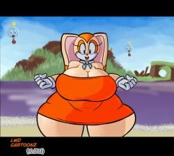 1girls anthro belly breasts bunny chubby chubby_female cleavage cream_the_rabbit edit eyelashes fat female female_focus female_only furry gloves hips hot_air_balloon hyper hyper_breasts lagomorph lagomorph_humanoid large_breasts lwd_cartoonz orange_fur rabbit sega shanepr0d sonic_(series) sonic_the_hedgehog_(series) stomach tan_fur thick_thighs thighs two_tone_fur wide_hips