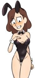 alfur_aldric bunny_ears bunnysuit centinel303 hilda_(series) hourglass_figure johanna_(hilda) large_breasts png smile smiling wide_hips