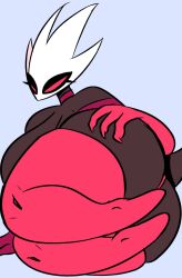 1girls antdraws armwear ass ass_focus ass_grab breasts bubble_butt buglatte bugspresso female female_only gigantic_breasts hollow_knight legwear lofiglade marblebit pixelsoda scarlet_(smolmarble) smolmarble solo viewed_from_behind