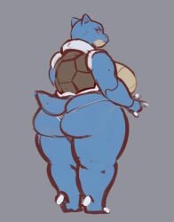 2d anthro blastoise blue_body chubby chubby_female female female_focus female_only live_for_the_funk nintendo pokémon pokémon_(species) pokemon pokemon_(species) turtle