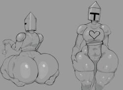 ass_bigger_than_breasts ass_bigger_than_head ass_bigger_than_torso ass_focus atastic bell bell_(atastic) big_ass big_thighs bottom_heavy child_bearing_hips curvaceous curvy curvy_figure dress dumptruck_ass fat_ass female female_only healer heart_shaped_clothes helmet hip_dips huge_ass huge_thighs knight large_breasts muscular_thighs no_face oc pebbles_quest pelvic_curtain redmoon83 thick thick_thighs thigh_grab thighhighs thunder_thighs wide_hips