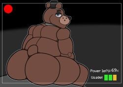 3loy absurd_res animatronic anthro ass bear big_butt digital_media_(artwork) five_nights_at_freddy's freddy_(fnaf) hi_res looking_at_viewer machine male male_only mammal nude overweight overweight_anthro overweight_male purple_body robot scottgames simple_background smile solo tail thick_thighs wide_hips