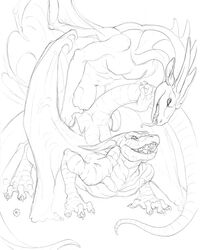 2010 anal dark_natasha dragon firondraak gay male narse_(character) pencil sex wings