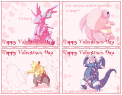 2011 aggron balls drowzee english_text heart lickitung maim male nidoran nidoran♂ nintendo penis pokémon_(species) pokemon pokemon_(species) text tongue valentine's_day