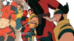 anal anal_sex blowjob blowjob_handles blush deadpool deadpool_&_wolverine_(2024) fellatio gay hairy_male head_grab james_howlett male male/male male_only male_penetrated male_penetrating male_penetrating_male marvel marvel_comics masked masked_male muscular muscular_male oral oral_sex penetration penis_in_ass spread_legs sucking sucking_penis tied_together tied_up wade_wilson wolverine_(x-men) x-men yaoi