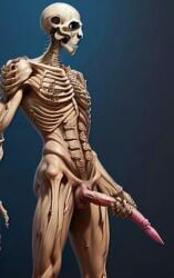 ai_generated long_dick long_penis monster necromancer penis_out skeleton