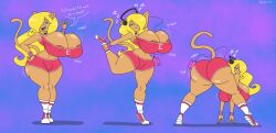 1girls 2024 anthro ass breasts english_text female furry looking_at_viewer megabippy original sally_furbomb text