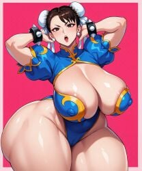 1female 1girls ai_generated big_breasts big_hipped big_hips breasts brown_hair brunette_hair capcom child_bearing_hips chun-li female female_focus female_only hips hips_wider_than_shoulders huge_breasts huge_hips iladiesart large_breasts large_hips large_tits mature_female milf skimpy_outfit sole_female street_fighter street_fighter_ii tagme thick_thighs thighs wide_hips