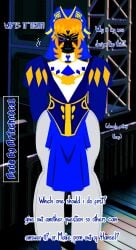 blonde_hair blue_hat hansel_the_questioneer new_design oc oc_design thick_thighs white_leggings