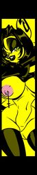 † 2011 big_breasts black_hair breasts crystal-for-ever female gloves green_eyes hair makeup nintendo nipple_piercing nipples piercing pika pikachu pokemon pussy questionable_anatomy standing stockings wide_hips yellow